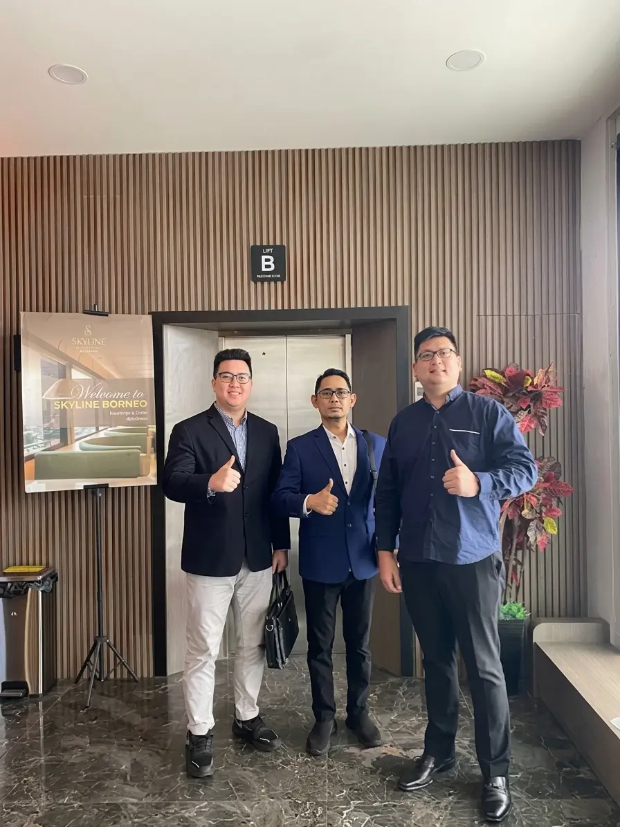 Advokat TBrothers & Associates saat kunjungan klien di Skyline Borneo